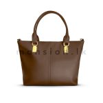 Long Clip Detail Satchel HandBag - Image 2