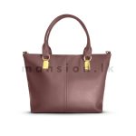 Long Clip Detail Satchel HandBag - Image 8