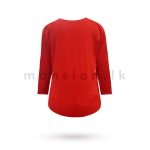 Buckle Detail Top - Red - Image 2