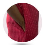 Linen Midi Dress - Red Stripes - Image 3