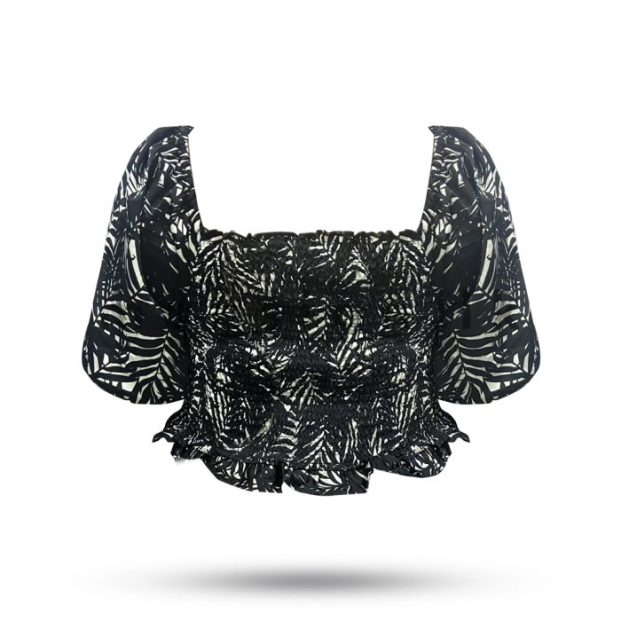 Puff Sleeve Crop Top - Image 4