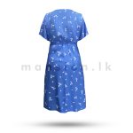 V Neck Short Dress - Blue - Image 2
