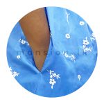 V Neck Short Dress - Blue - Image 3