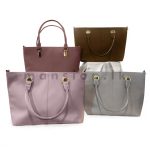 Long Clip Detail Satchel HandBag