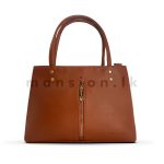 Mid Zip Detail Satchel Handbag - Image 17