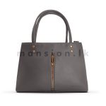 Mid Zip Detail Satchel Handbag - Image 5