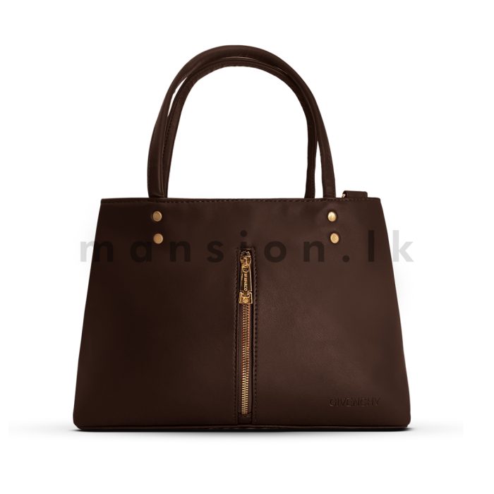 Mid Zip Detail Satchel Handbag - Image 2