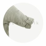 Long Sleeve Linen Top - Ash - Image 2