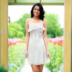 Front Frill Lace Dress - White