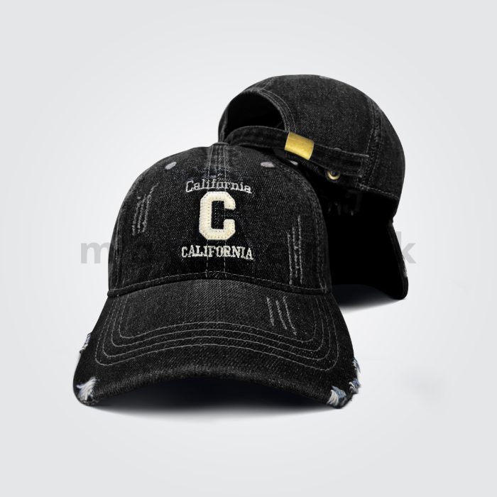California Rough Style Denim Cap - Image 2