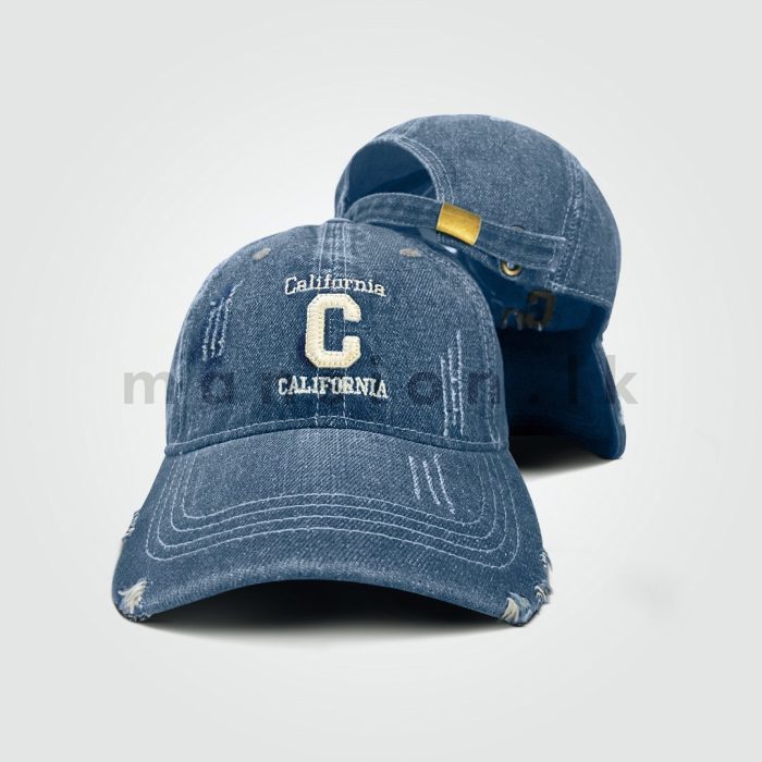 California Rough Style Denim Cap - Image 6