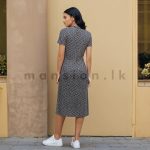 Short Sleeves Bodycon Dress - Check Print - Image 3
