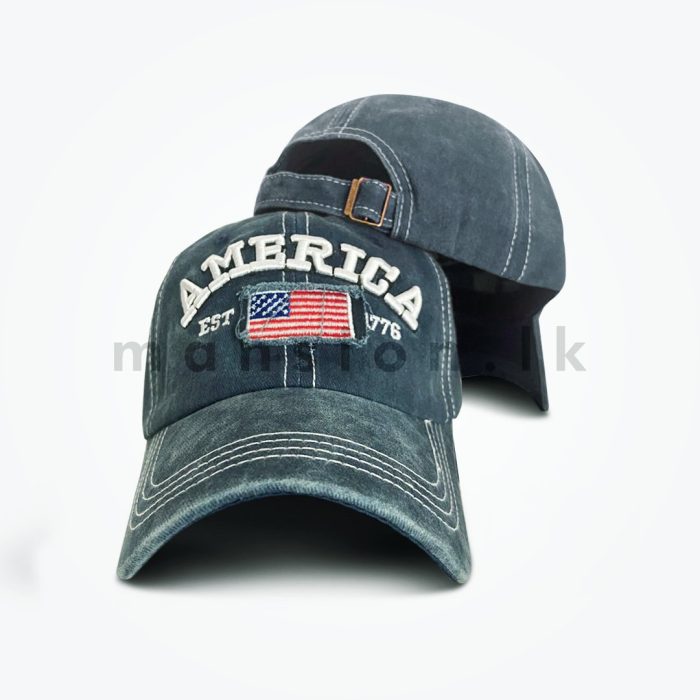 Emb America Flag Washed Cap - Image 7