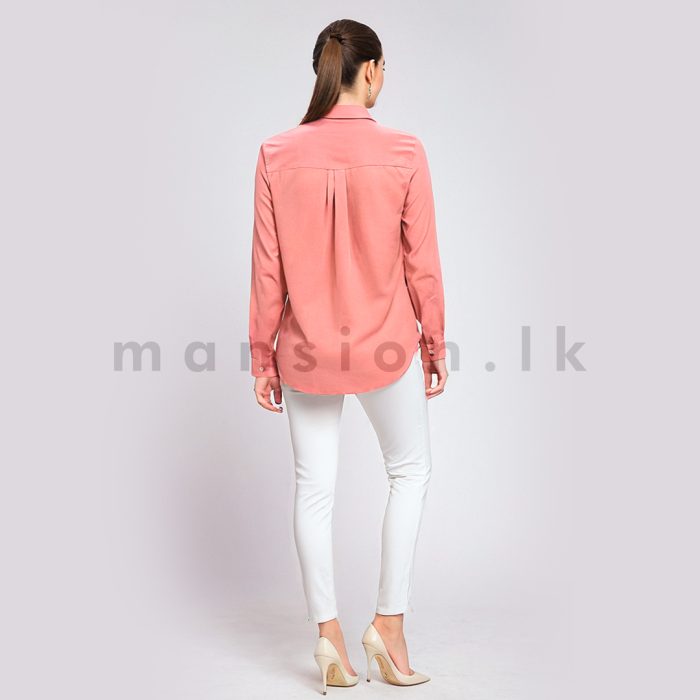 Ladies Shirt Blouse - Blush Pink - Image 2