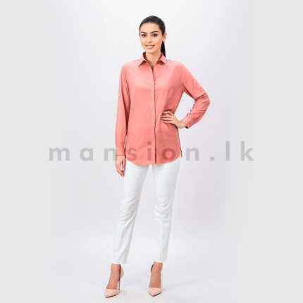 Ladies Shirt Blouse - Blush Pink