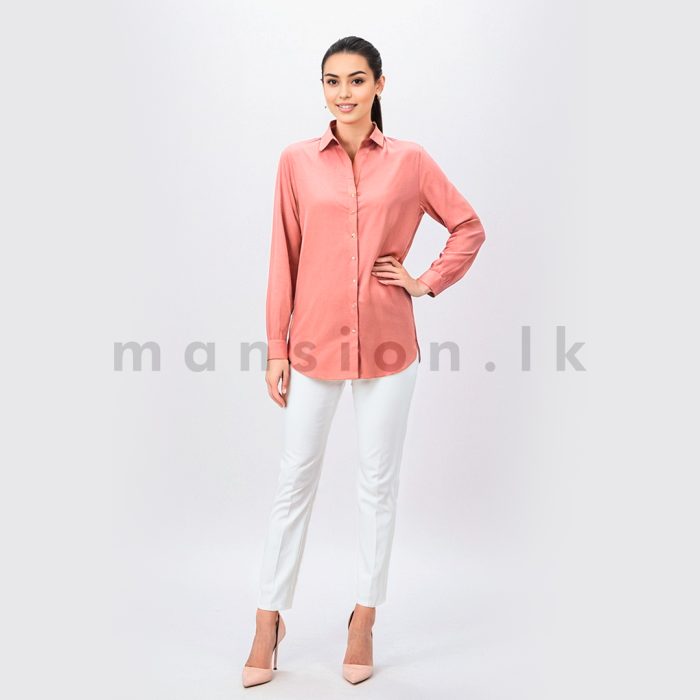 Ladies Shirt Blouse - Blush Pink - Image 1