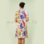 Bohemian Style Printed Dress - Royal Blue - Image 2