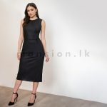Sleeveless Midi Black Dress