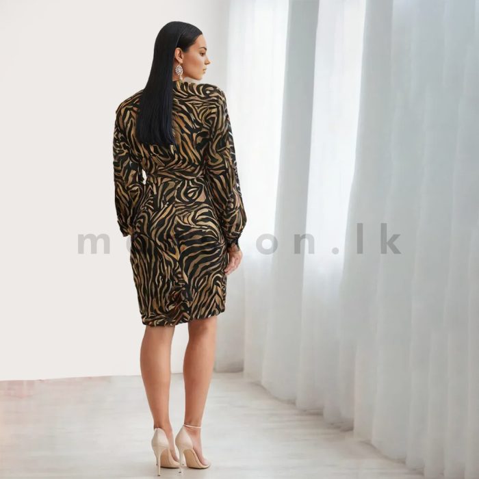 Leopard Print Short Dress - Image 2