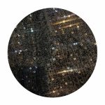 Bishop Sleeve Sequin Short Dress - Black - Image 2