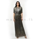 Metallic Silver Kimono Dress