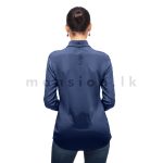 Ladies Shirt Blouse - Navy - Image 2