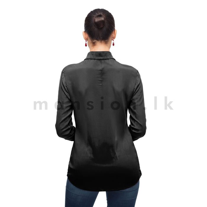 Ladies Shirt Blouse - Black - Image 2