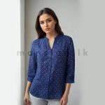 Ladies Dotted Blouse - Blue