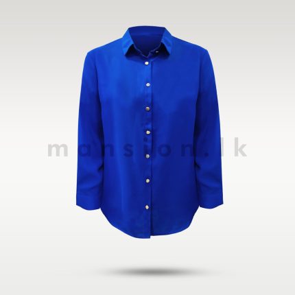 Long Sleeve Button Down Shirt - Royal Blue