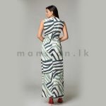 Linen Sleeveless Long Dress - Mint - Image 2