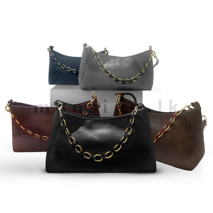 Mini Chain Detail Shoulder Bag - Image 1