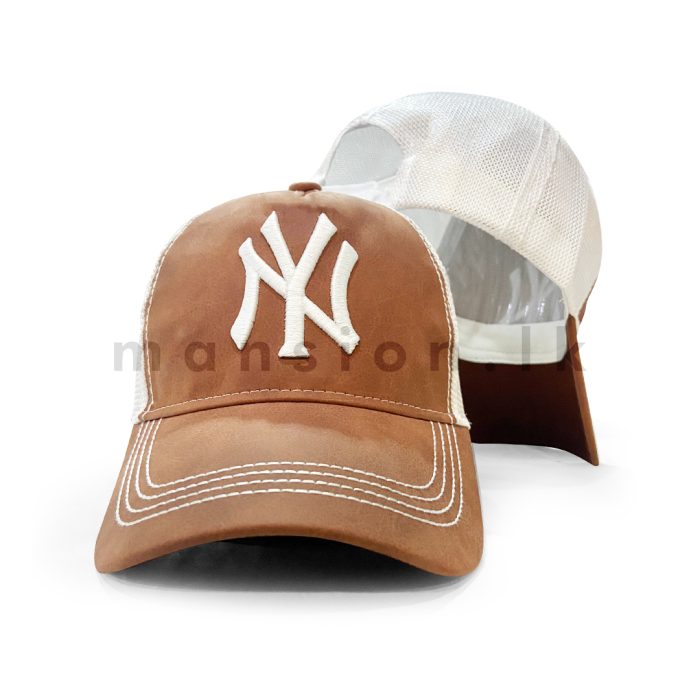 NY Emb Rexin Net Cap - Image 6