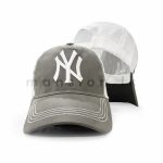 NY Emb Rexin Net Cap - Image 4