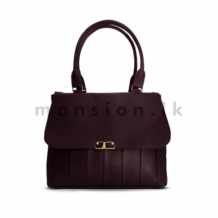 Pleats Detail Satchel Handbag - Image 11