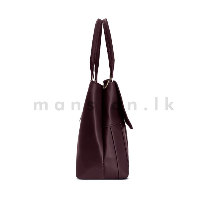 Pleats Detail Satchel Handbag - Image 12