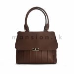 Pleats Detail Satchel Handbag - Image 14