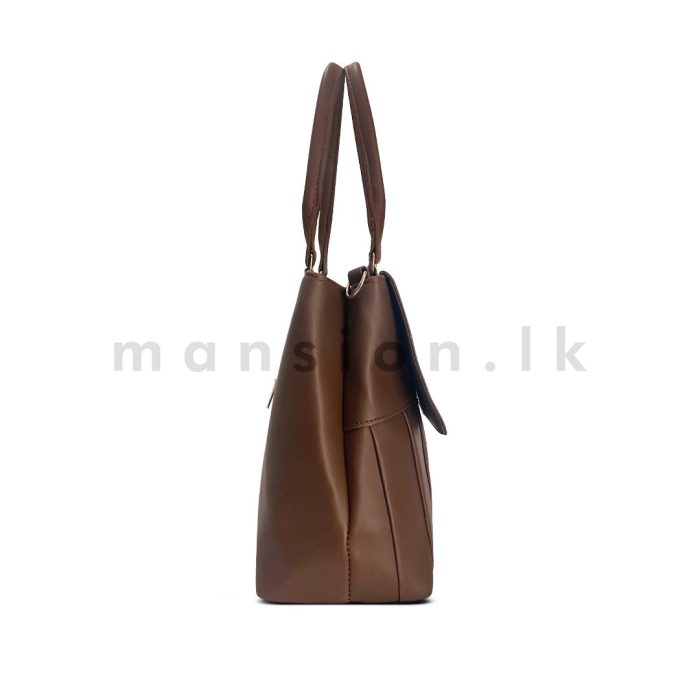 Pleats Detail Satchel Handbag - Image 15