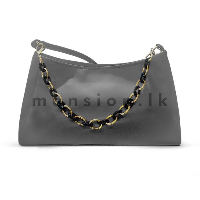 Mini Chain Detail Shoulder Bag - Image 8