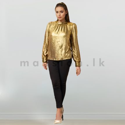 High Neck Gold Top