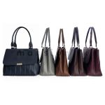 Pleats Detail Satchel Handbag