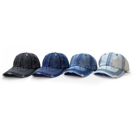 Patch Visor Denim Cap