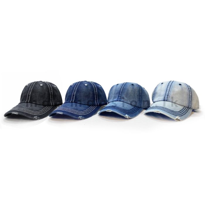 Patch Visor Denim Cap - Image 1