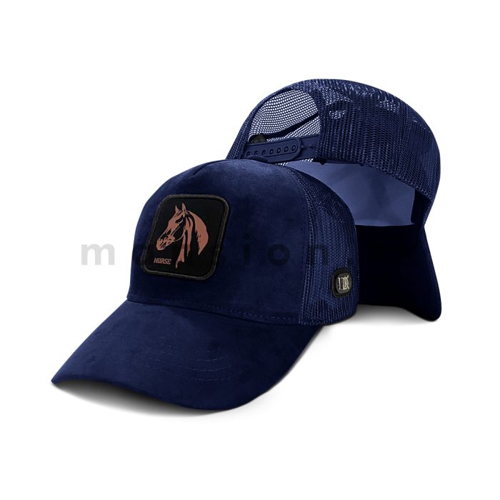 Horse Head Premium Suede Net Cap - Image 4