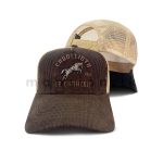 Horse Badge Corduroy Net Cap - Image 4