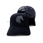 Emb Horse Head Corduroy Net Cap - Image 2