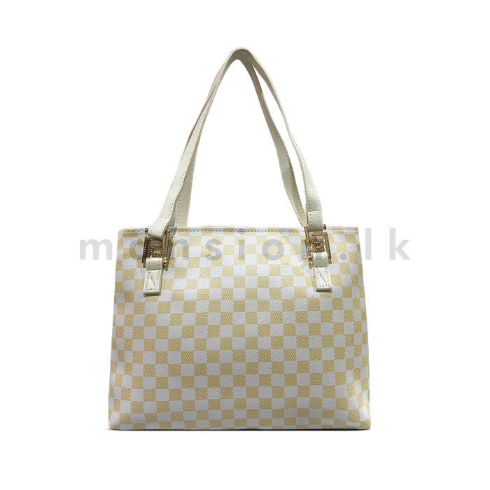 Check Print Tote - Image 2