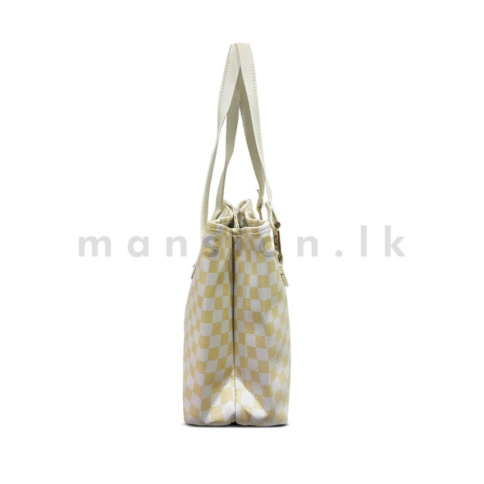 Check Print Tote - Image 4