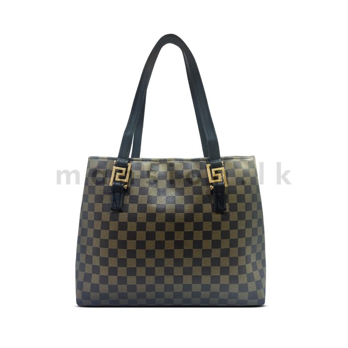 Check Print Tote - Image 5
