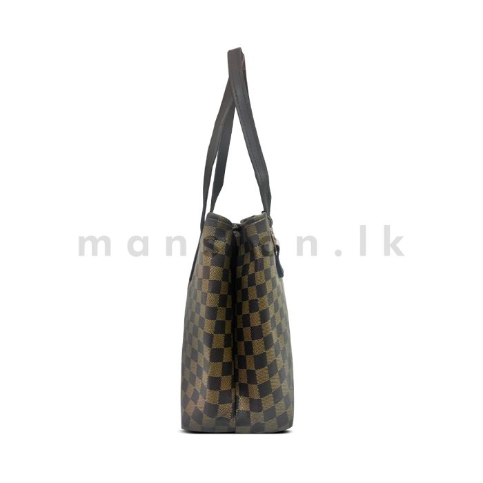 Check Print Tote - Image 7