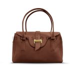 Wavy Flap Open Satchel Handbag - Image 11